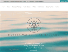 Tablet Screenshot of hudsonvalleythaimassage.com